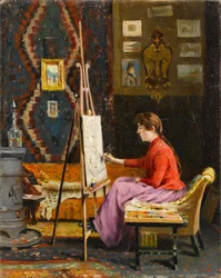 Ressam Kz ve Atölyesi , Girl Painter and Her Studio